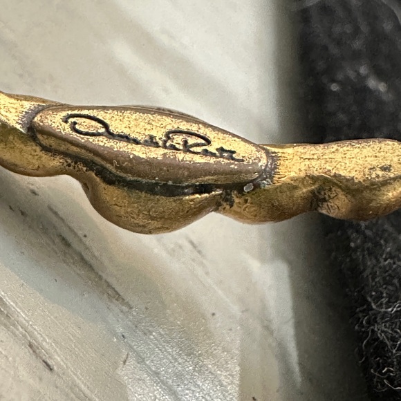 Oscar de la Renta Gold Beaded Stretch Bracelet Set - Picture 5 of 6